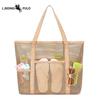 Large Mesh Beach Bag, Large Capacity, Multi-pocket Swimming Bag, Multi-functional Portable Handbag for Showering and Storage