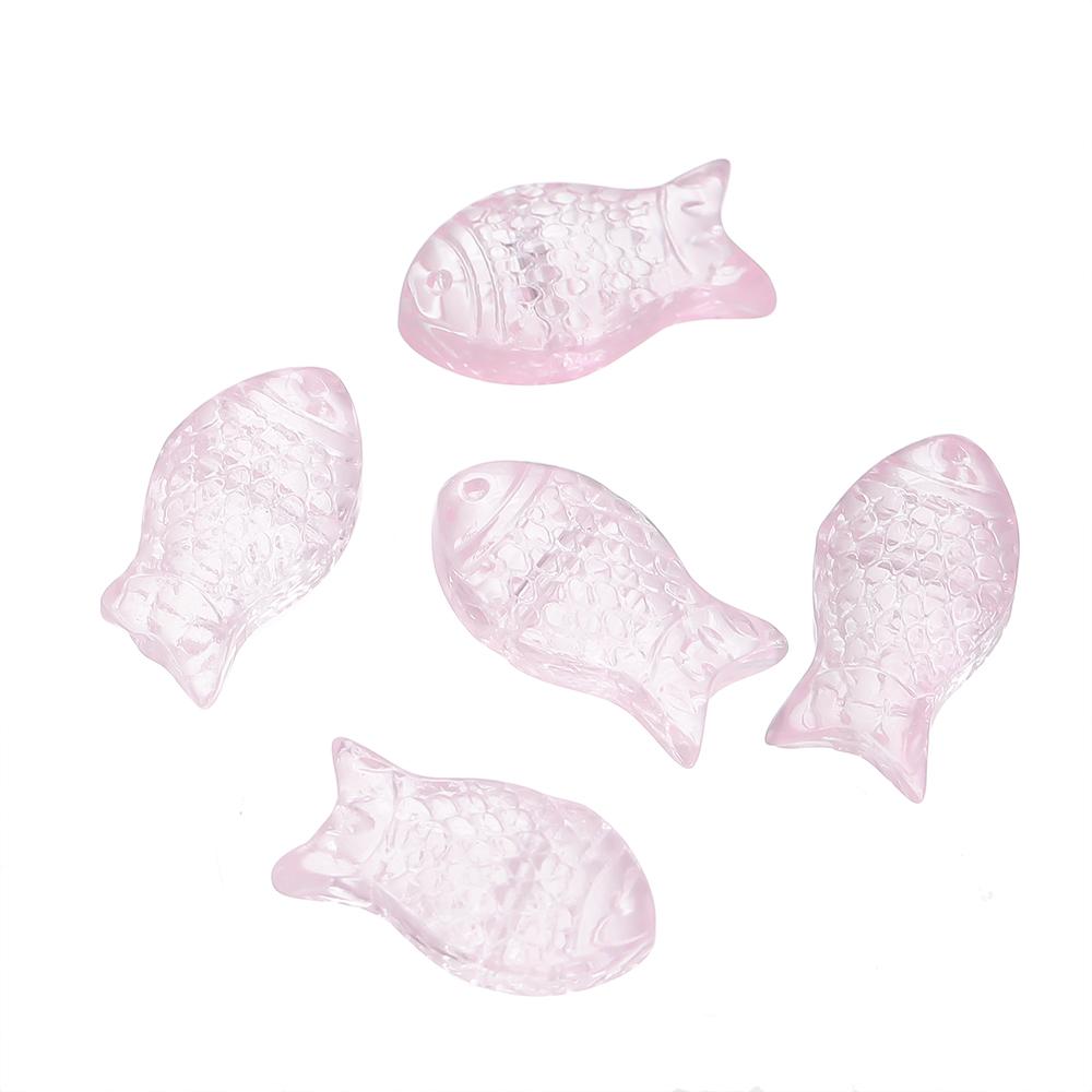 10pcs/lot Gradual Small Goldfish Glass Beads Crystal Czech Spacer Beads For DIY Jewelry Making Necklace Handmade Accessories