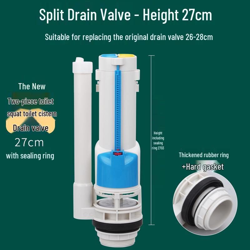 WDI Water-Saving Flush Valve Kit for Squat Toilets