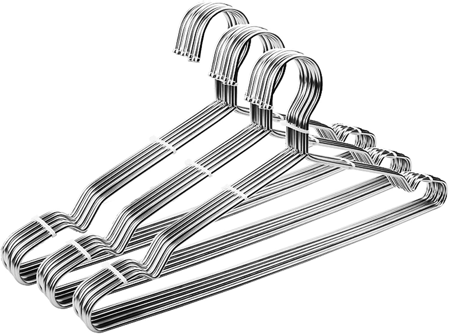 

Seropy Stainless Steel Laundry Convenient for Inch Inch Inch Height Hangers, 30-Pack, Hangers, Rustproof, Bendable, Durable, Storage, Skirts,