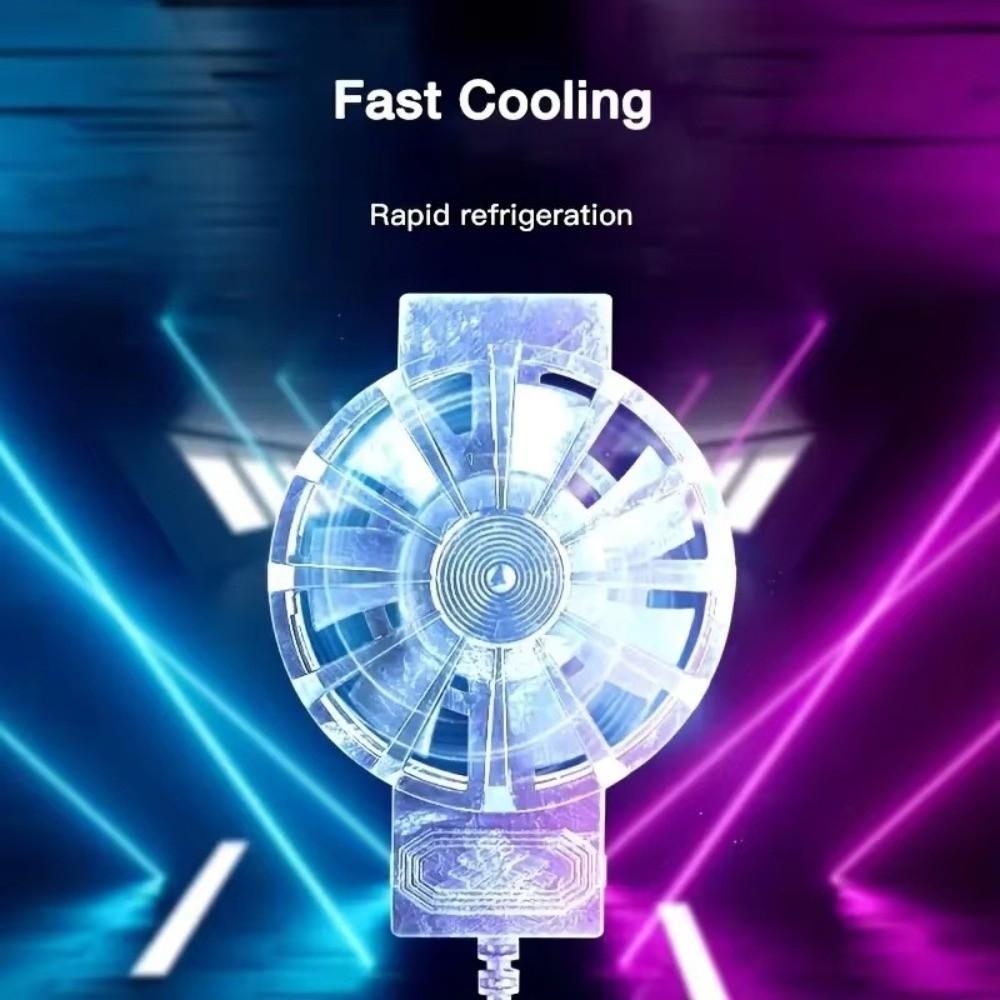 Mute Portable Phone Cooler Air-Cooled Mini Cooling Fan Phone Cooling Fan  for Gaming Enthusiasts