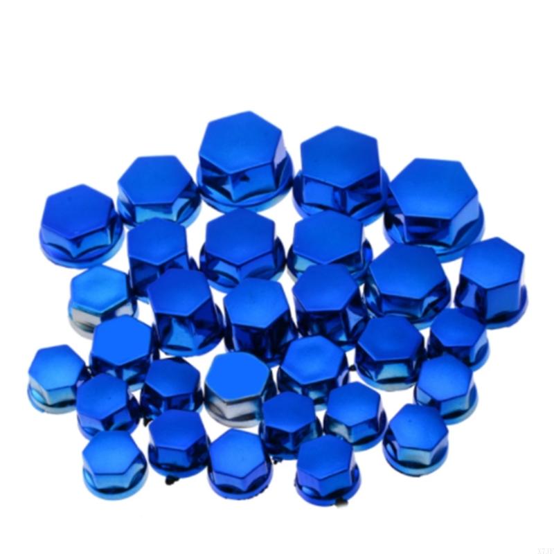 30pcs Motorcycle Screw Decoration Cover Plating Cap for Car Motor Scooters Electric Colored Nut Cover Motorcycle Accessories