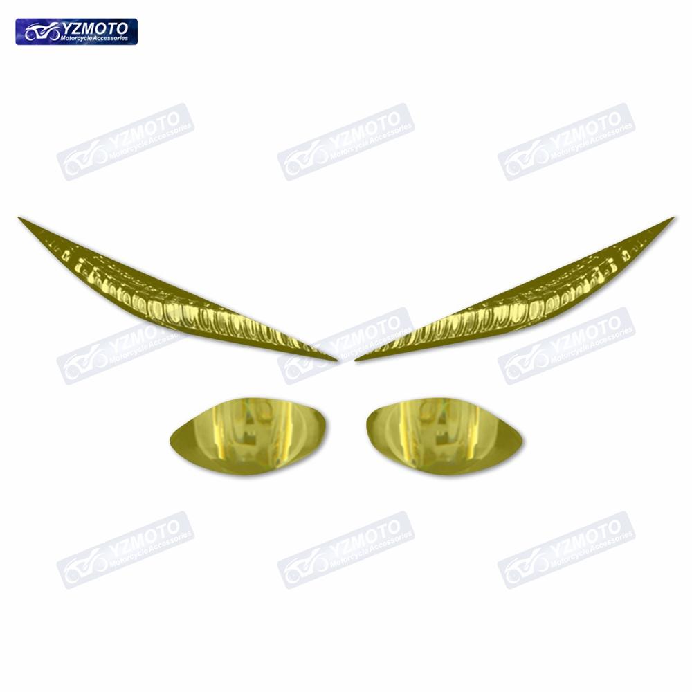 For YZF R6 2017-2023 Motorcycle Track Version Edition Headlight Decoration Sticker Motorbike Headlight Protective Film Stickers