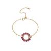 Natural Crystal Garnet Bracelet Women'S Diy Handmade Simple Jewelry Accessories 14K Gold Bracelet