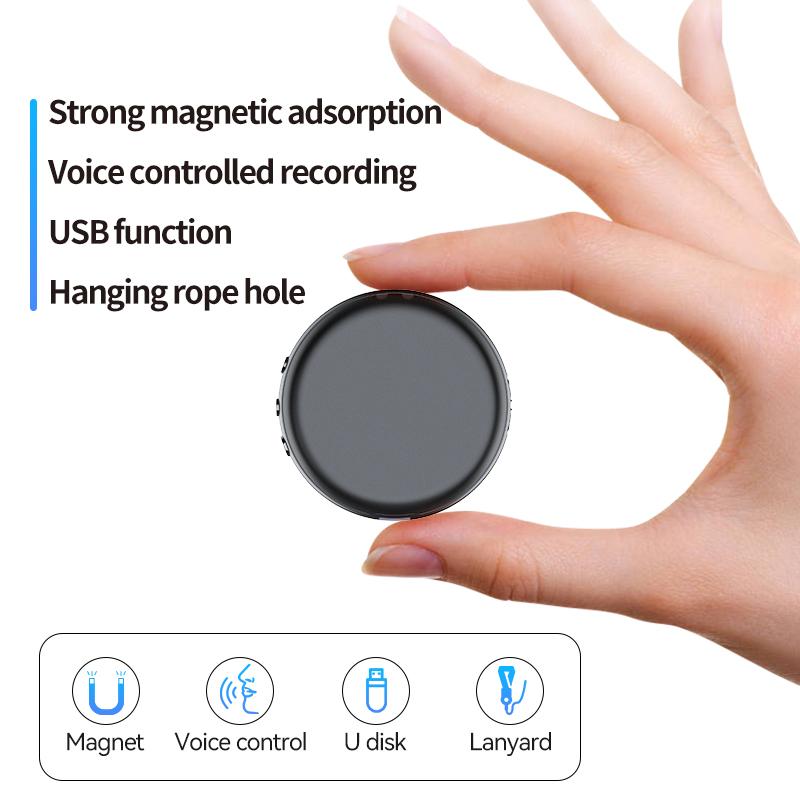 4-64GB 100Hour Digital Voice Recorder Activated USB Flash Driver Magnet Dictaphone HD Noise Reduce Sound Audio Record MP3 Player 6