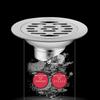Stainless Steel Bathroom Floor Drain Round Shape Odor Resistant Anti Clog Drain Cover for Shower Room Kitchen Utility Area