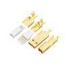Gold Plated Type A+B USB A USB Connectors Tail Socket Connectors Port Assembly Adapter Connectors Socket Connectors