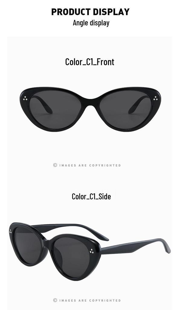 10008 Women's Cat Eye Polarized Sunglasses: European-American Fashion with UV Protection