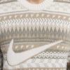Nike Swoosh Life Fashion Comfortable Crewneck Sweater Men Sweater Light-Brown FZ0126105
