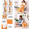 Plush Toys Throw Pillow For Home Decor Long Corgi Cushion Soft Stuffed Animal Doll Gift
