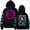 Anime Demon Slayer Hoodie Kimetsu No Yaiba Kamado Tanjirou Hooded Sweatshirt Men Women Cotton Pullover Oversized Streetwear