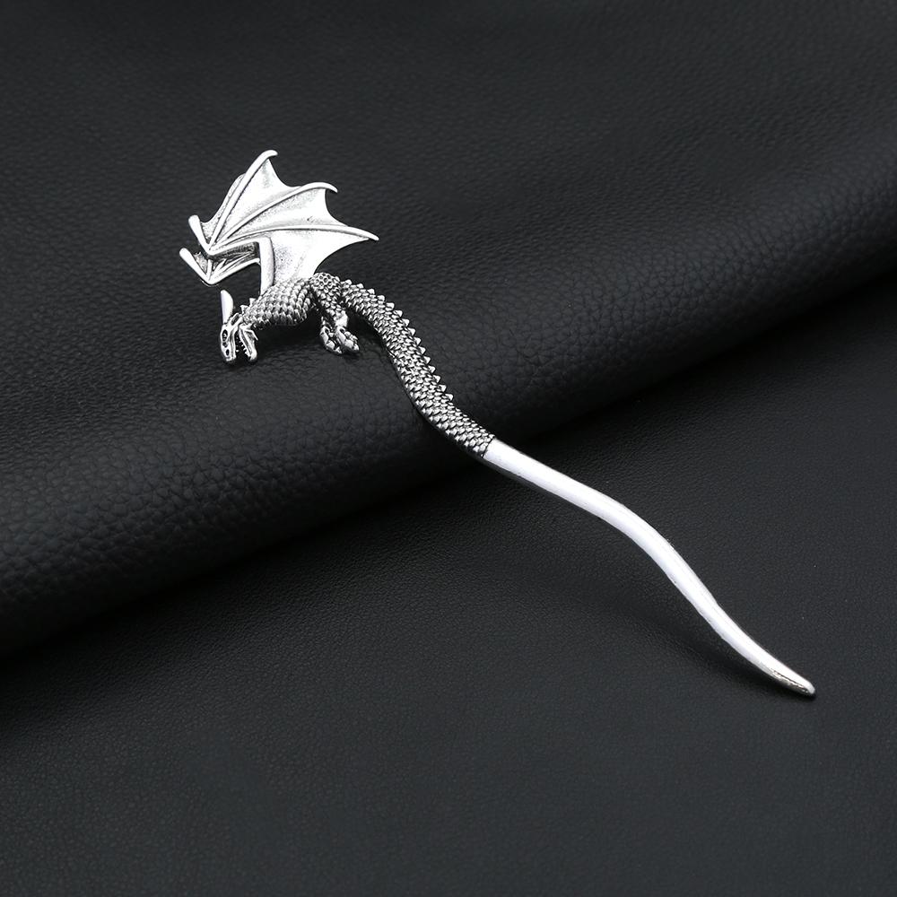 Vintage Nordic Vikings Lunar Phase Sword Hairpins Fashion Punk Viking Animal Hair Stick For Women Men Amulet Jewelry