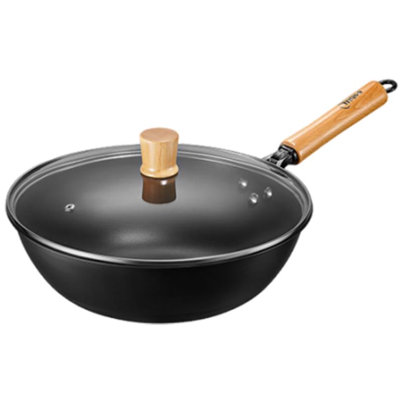 Midea Titanium-Reinforced Coating-Free Non-Stick Iron Wok