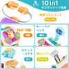 Bornoon Montessori Educational Toy, Decahedron Multifunctional Educational Toy, 10 in 1 Busy Board, Sensory Board, Key Toy, Educational Toy,