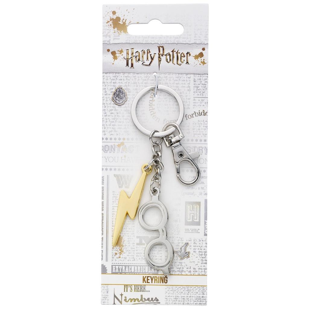 Harry Potter Lightning Bolt & Glasses Keyring