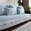Chinese Style Sofa Mat Four Season Universal Anti Slip Sofa Cushions Winter Chenille Couch Cover Towel Decorative Pillowcase