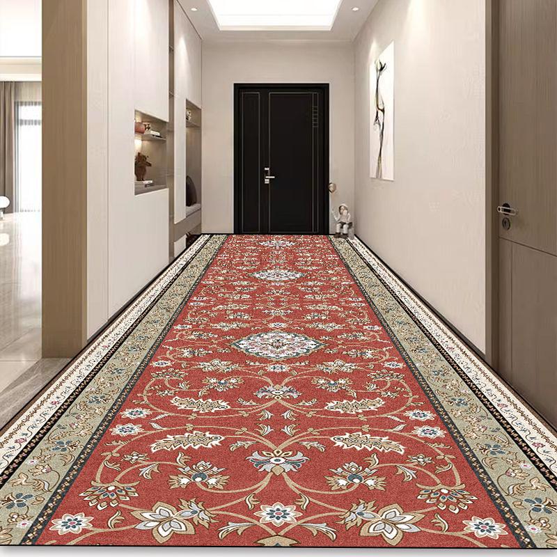 Böhmischer Langer Flur Teppich Luxus Persische Dekoration Flur Teppich Rutschfest Einfache Reinigung Fußmatte Treppenläufer Teppiche