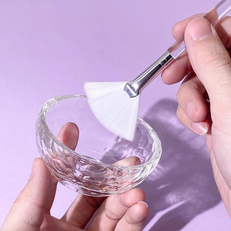 4Pcs Face Mask Brush Set Includes Soft Fan Facial Brushes Acid Applicator Brush Makeup Tools For Eyelash Mask Mixed Cream