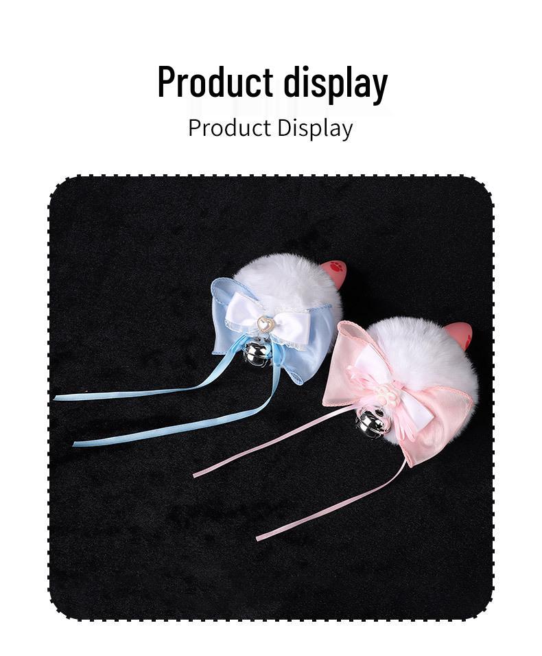 Silicone Rabbit Tail Butt Plug with Bowknot – Cute SM Erotic Toy for Adults