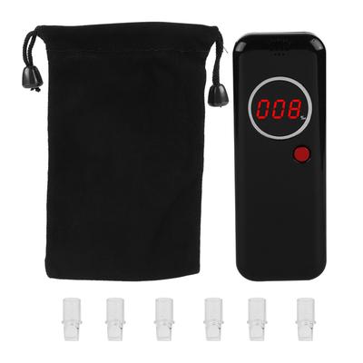 Roter LCD Mini Digital Hintergrundbeleuchtung Alkohol-Atemalkoholtester Professioneller Polizei Alkohol-Atemdetektor