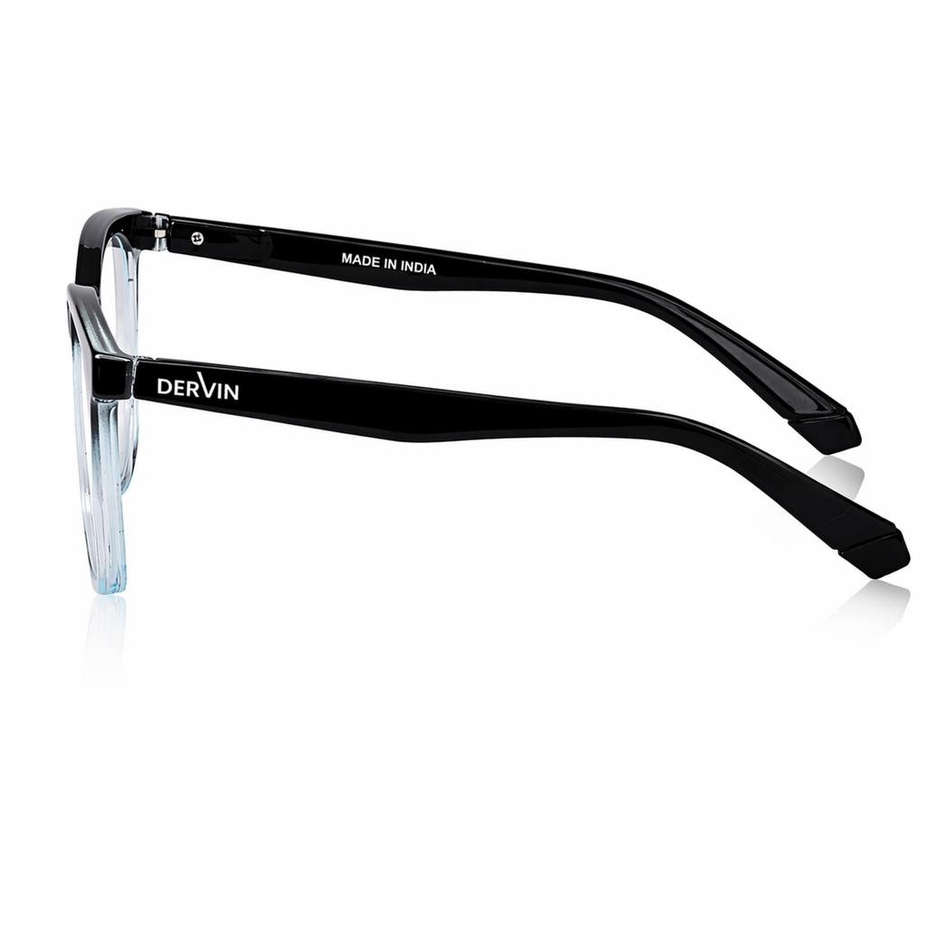 Dervin Blue Light Blocking Glasses Gaming Filter Transparent Square Eyeglasses for Eye Protection Men and Women, Computer/Tablet/Laptop/Mobile/TV