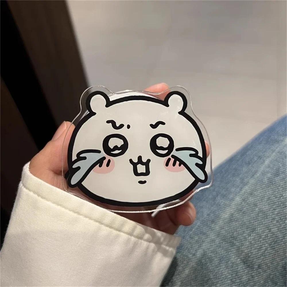 Korean Cute Fun Cartoon Chiikawa For Magsafe Magnetic Phone Griptok Stand For IPhone 17 Pro Max For Samsung Galaxy Foldable Holder Socket Bracket