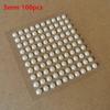 1 Sheet Plastic Semi-Circular Pearl Decoration Stickers For Diy Face Beauty Makeup Nail Art Cell Phone Hair Accessories