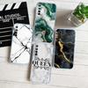 BH36 printing Marble Transparent Phone Case for Samsung Galaxy A04 A04S A14 A23 A34 A54 M23 M33 M52 M53