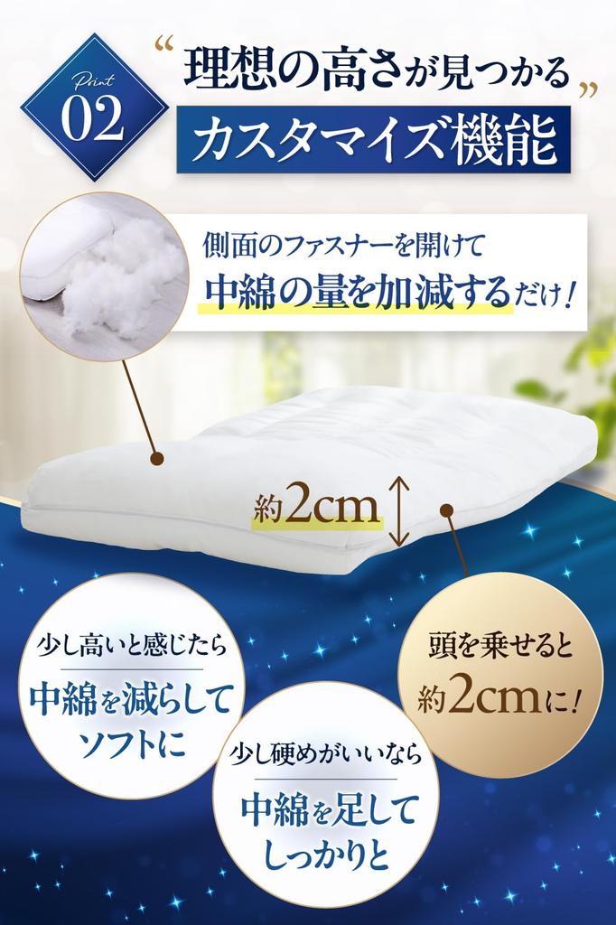 Sleep Lab [Supervised by a Physical Therapist] Ultra Slim 2cm Sleep Pillow, Reduces Neck and Shoulder Strain, Low Pillow, Thin Pillow, Washable,