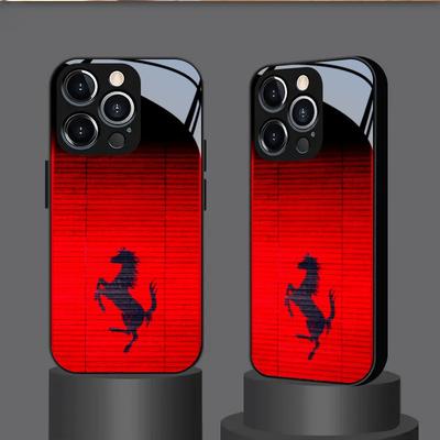 Tvrzené sklo na telefon s motivem koně vhodné pro iPhone 17 16 15 14 13 12 11 Pro Max Plus, nárazuvzdorný zadní kryt proti pádu
