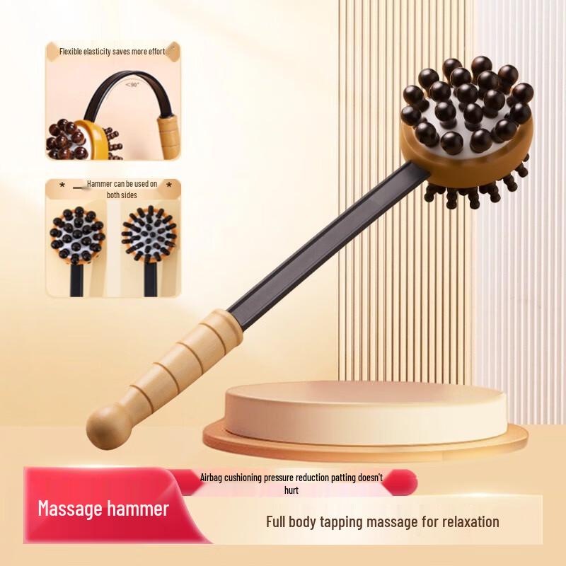 Wooden Meridian Tapping Massage Hammer