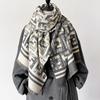 geometry women's imitation cashmere fashion versatile high sense soft breathable comfortable warm scarf shawl