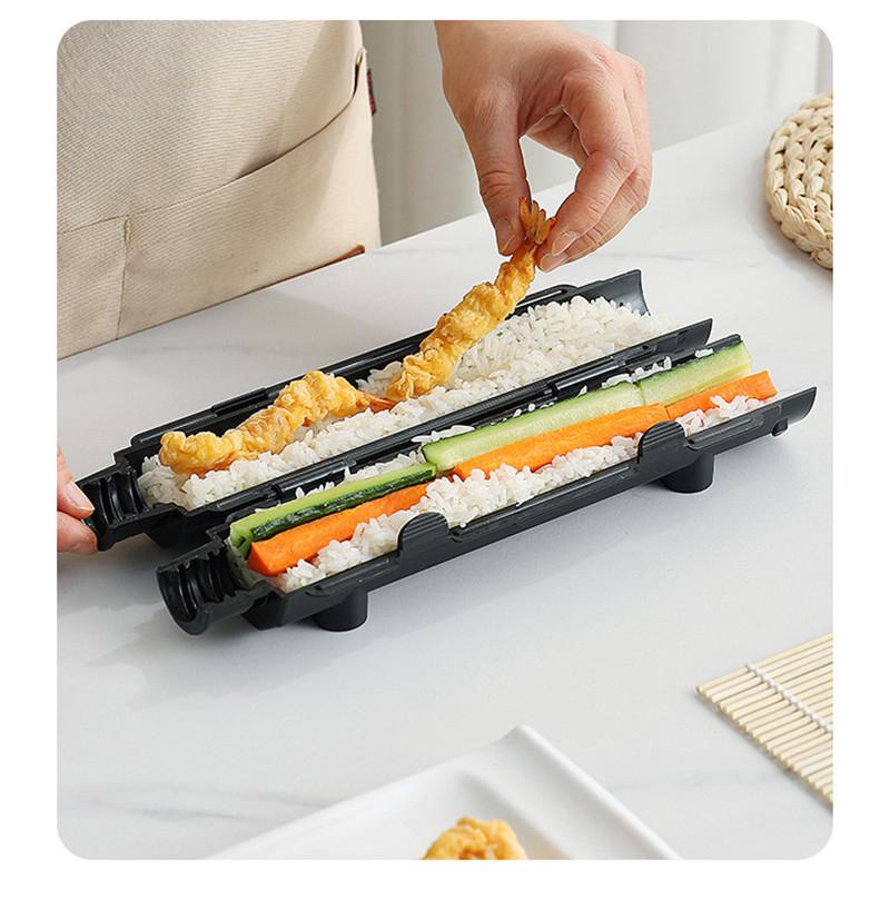 Sushi Model Stripe Mold Quick Sushi Making Machine Rice Vegetable Meat Rolling Sushi Maker Tool Kitchen Tools