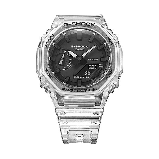 Casio Men's Resin 200M Water Resistant Analog Shock Resistant Quartz Watch GA-2100SKE-7A