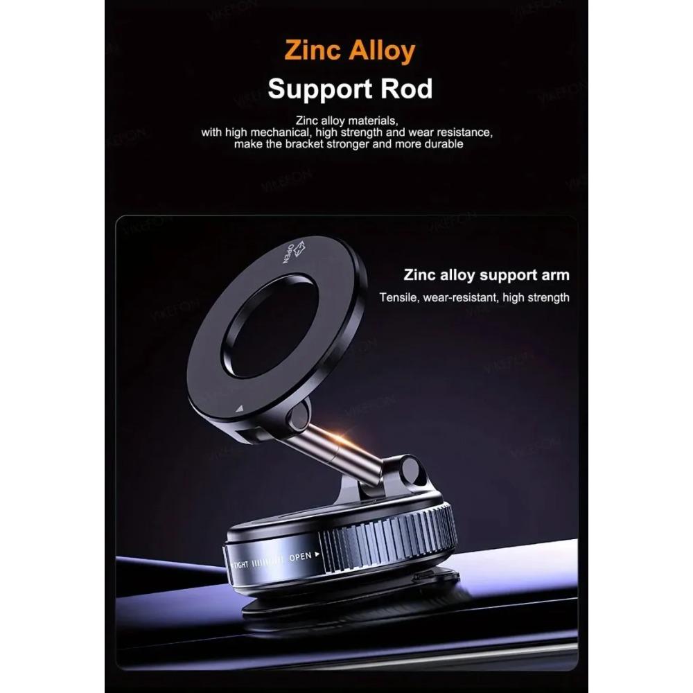 1PC Magnetic Car Phone Holder 360 ° Rotating Folding with Vacuum Suction Cup Car/Gym/Driving Phone Holder