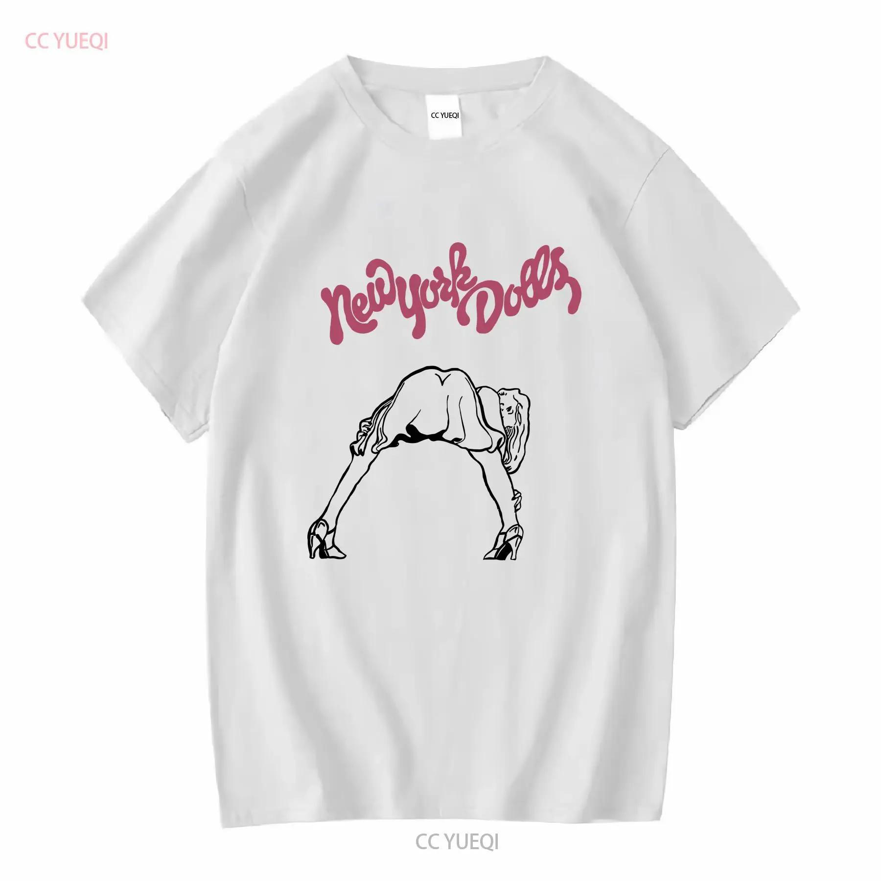 1970s New York Dolls Vintage Band Rock Tour T Shirt 70s Long or Short Sleeves Vintage Washed Homme Slightly Comfortable Stylish S разноцветный