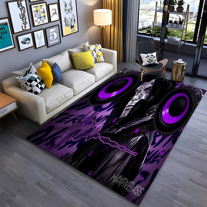 Cool Bass Sound 3D Printing Area Carpets for Home Living Room Children's Bedroom Sofa Doormat Kitchen Floor Rugs Anti-slipDecor