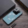 Magsafe Magnetic Plain Leather Case For Xiaomi 15 Pro Mi 15 14T Pro 14 Ultra Xiaomi14T  Cloth Wireless Charging Cover