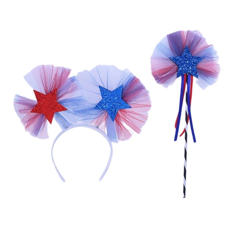 Блестящая Звездная Палочка Julycostume Повязки на Голову Дети Julycostume Палочка На Голову