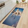 Modern Stylish Home Decor Entrance Runner Rug Winter Landscape Print Long Non-slip Hallway Floor Mat Bedroom Bedside Carpet