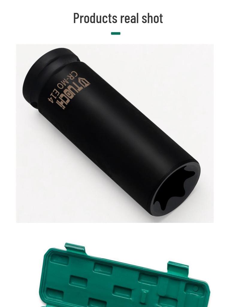 19-teiliges verlängertes E-Typ Torx-Steckschlüsselsatz mit 1/2-Zoll-Antrieb und Innenverzahnung