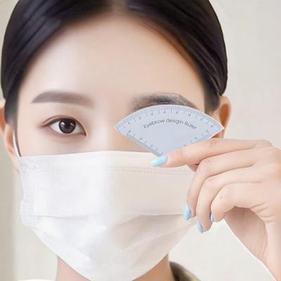 Yousheng Wiederverwendbarer Augenbrauenformungslineal Einstellbare Make-up-Zeichenhilfe Augenbrauen-Designlineal Tragbares Make-up-Werkzeug für Anfänger Profis