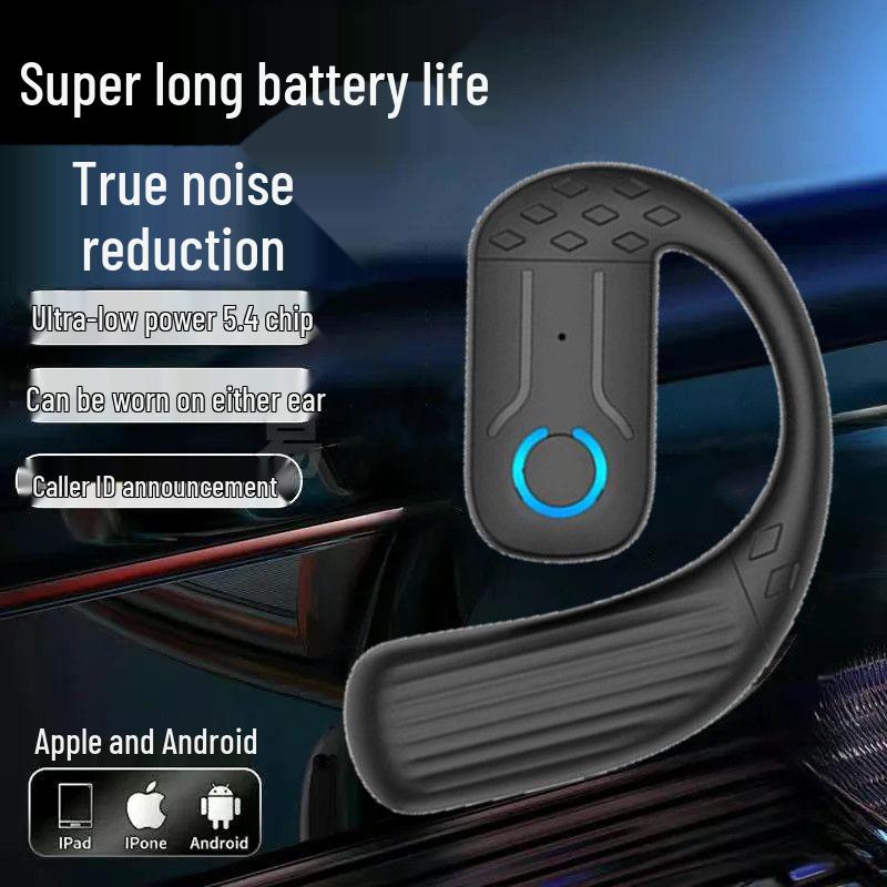 

High-Quality True Wireless Over-Ear Bluetooth Headphones for Sports and Business with Ultra-Long Standby B01 Black [Bagged]