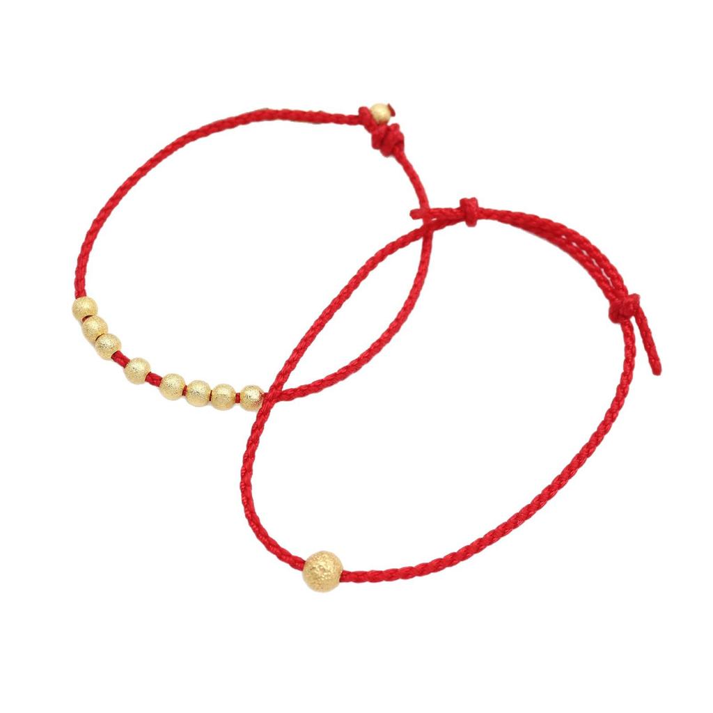 Zodiac Golden Bead Red String Bracelet: Classic, Versatile, Personalized Design for Women - New Year Style