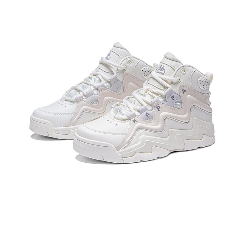 Kappa Retro High-Top Basketball Shoes Unisex sneakers Winter-White Egrets-White K0CZ5CC75-0106