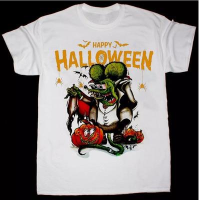 Happy HALLOWEEN Ed Roth Rat Fink Gift For Fan White S-2345XL T-shirt 21D721