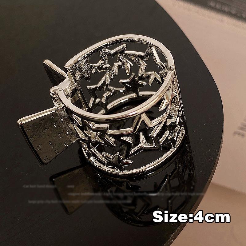 Metal Rhinestone Shark Hair Clip for Women - Small Claw Ponytail and Updo Accessory