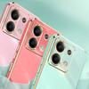 XINLI For Xiaomi Redmi Note 13 Pro 4G/Poco M6 Pro 4G Case Electroplating TPU Cover with Kickstand