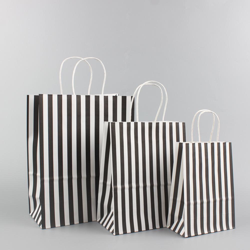 Liela punktota Ziemassvētku dāvanu maisiņš - Pārnēsājams kraftpapīrs