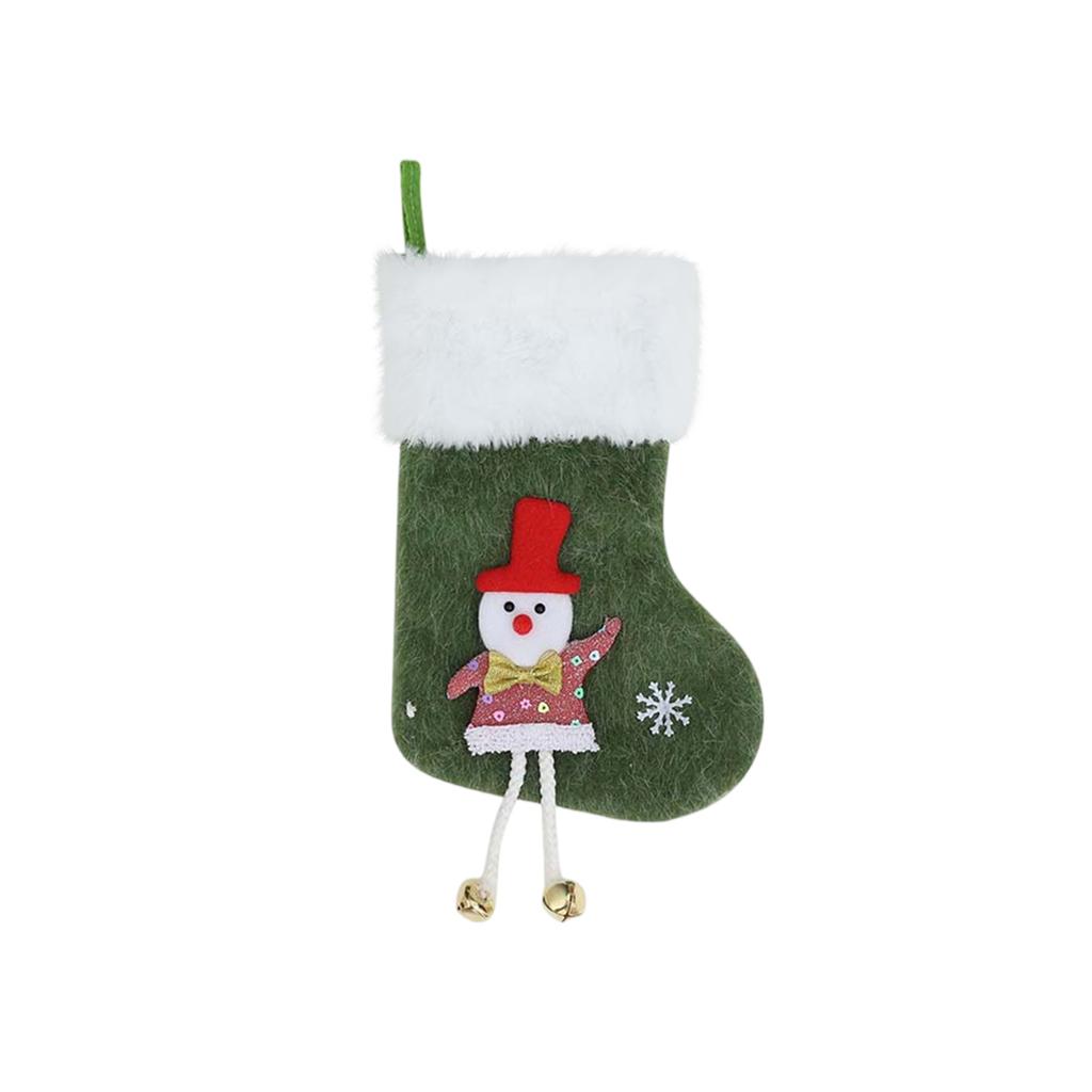 Santa Christmas Hanging Socks Bag For Tree Fireplaces Home Party Decoration Hanging Socks Candy Gift Bag For Home Fireplaces